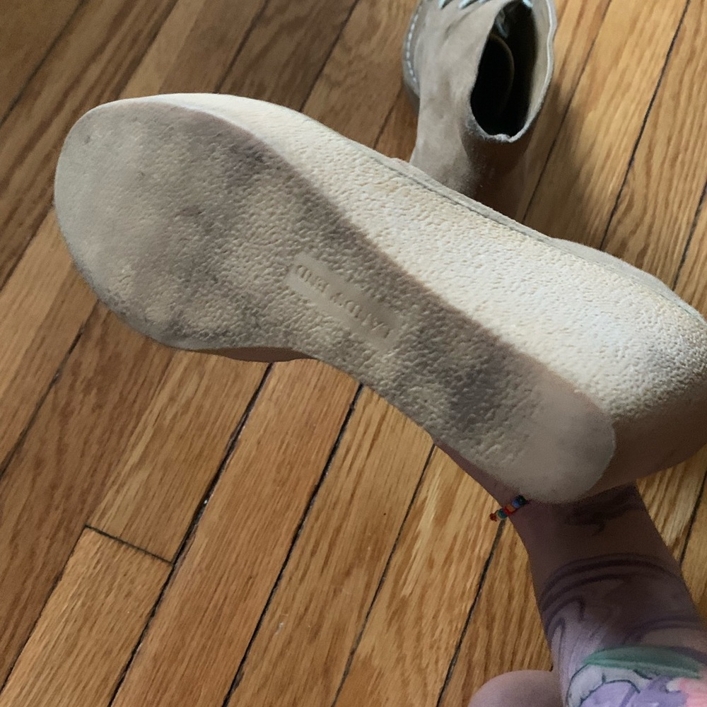 Suede Oxford Platform wedges - Picture 3 of 3